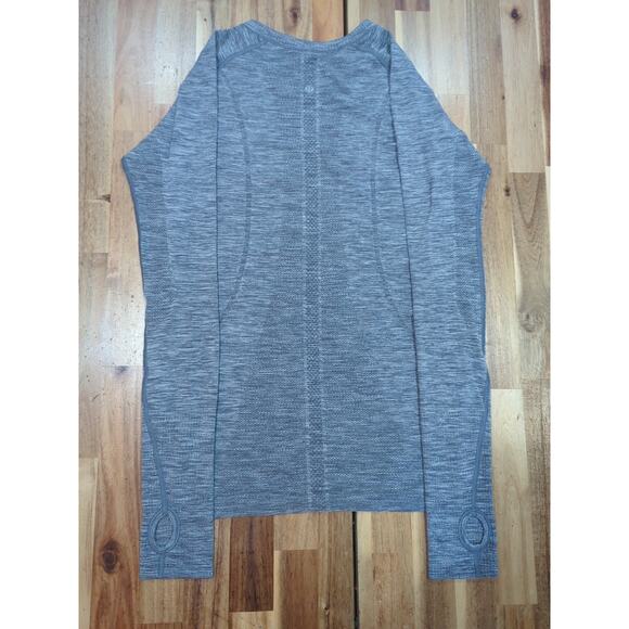 Lululemon Swiftly Tech Long Sleeve Crew Neck Shirt Size 10 Grey - Picture 3 of 7